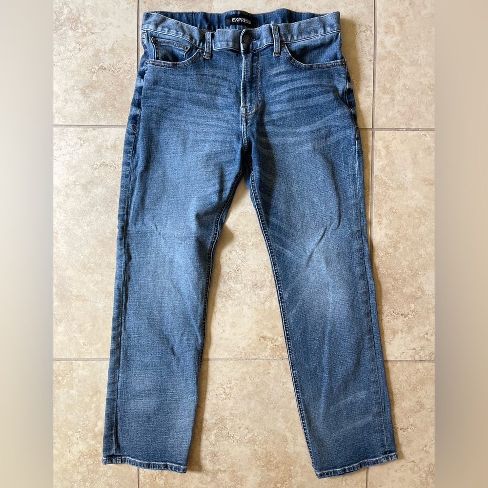 Mens Jeans Express 33/30 Classic Straight Stretch